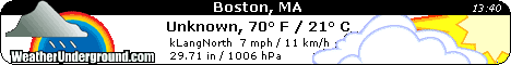 Click for Boston, Massachusetts Forecast